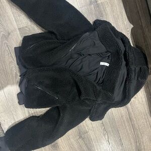 ALO Yoga Black Fleece Jacket
